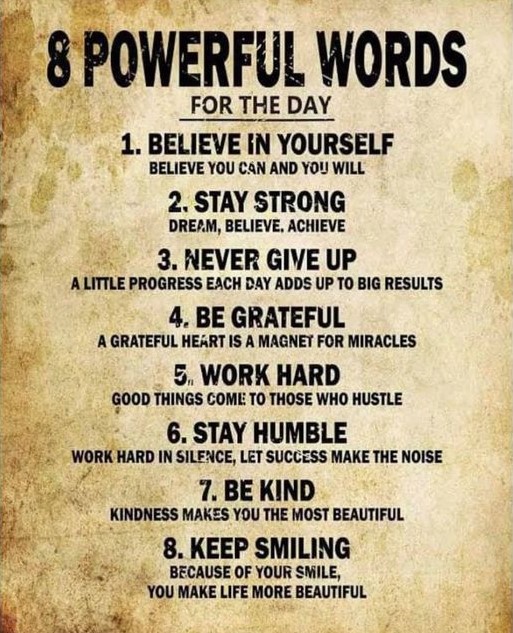 8 powerful words
